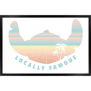 Trends International Disney Lilo and Stitch: Beach Vibes - Locally Famous Framed Wall Poster Prints - 1 of 4