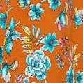 orange floral