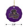 Whittier College Primary Logo Porcelain Scalloped Holiday Christmas Tree Ornament - 3 of 4