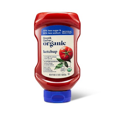 Organic Ketchup Reduced Sugar and Sodium - 19.5oz - Good &#38; Gather&#8482;