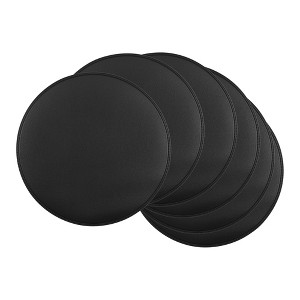 REGALWOVEN Faux Leather Waterproof Soft Heat Resistant Wipeable Placemats 6 Pcs - 1 of 4