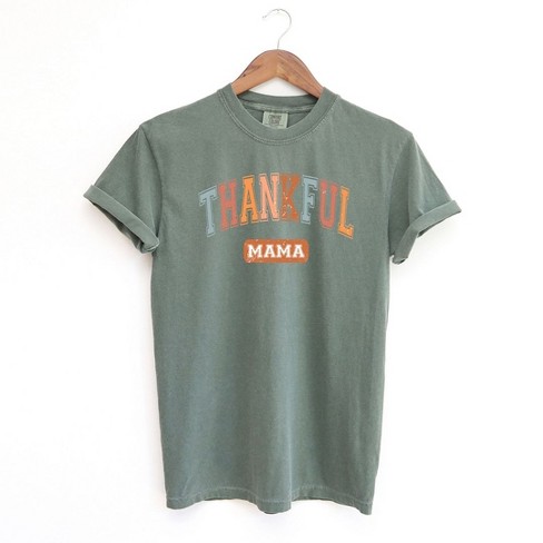 Simply Sage Market Women s Varsity Thankful Mama Short Sleeve