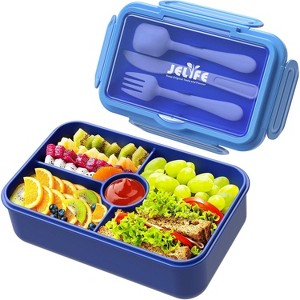 Bento Lunch Box for Kids with 4 Compartments, Leakproof Large Lunchbox, - 1 of 4
