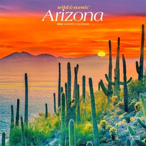 BrownTrout Arizona Wild and Scenic 2026 12"x24" Hanging Square Wall Calendar Plastic-Free - 1 of 4