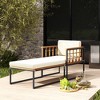 Tangkula 4PCS Outdoor Chaise Lounge Chair Acacia Wood Heavy Duty 1200 lbs Weight Capacity - 4 of 4