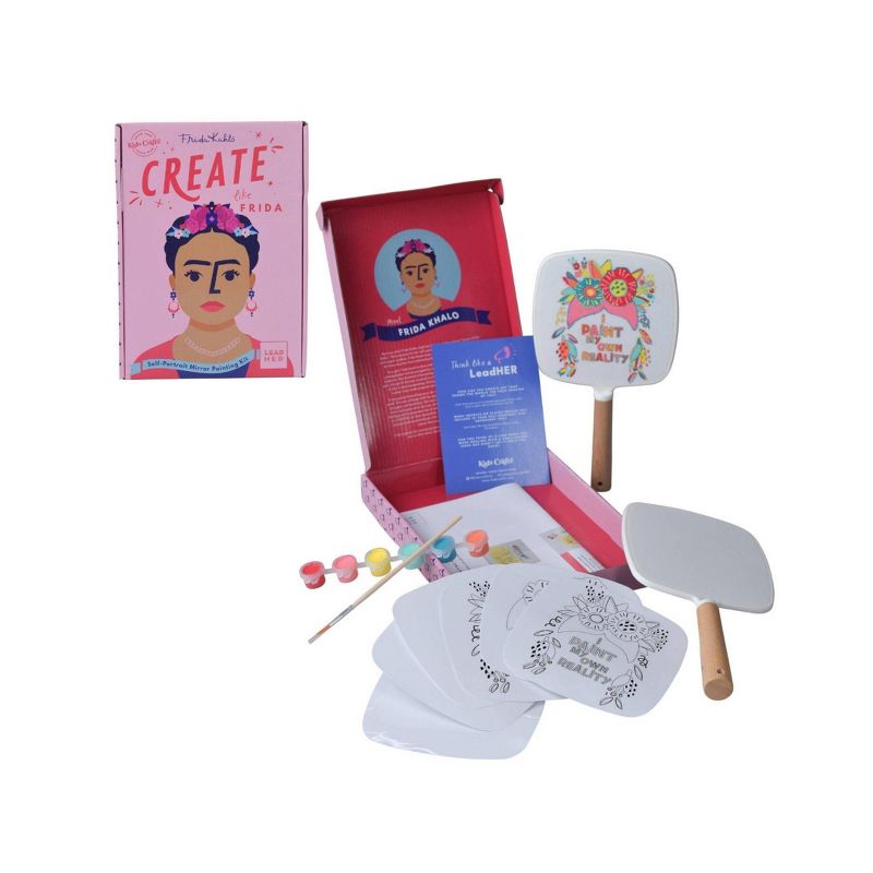 LeadHER Create like Frida Self-Portrait Mirror Painting Kit - Kids Crafts, 1 of 13