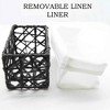 Evideco French Home Goods Set of 4 Stackable Paper Rope Storage Baskets - Versatile Organizers for Home, Office, and Bathroom - 3 of 4