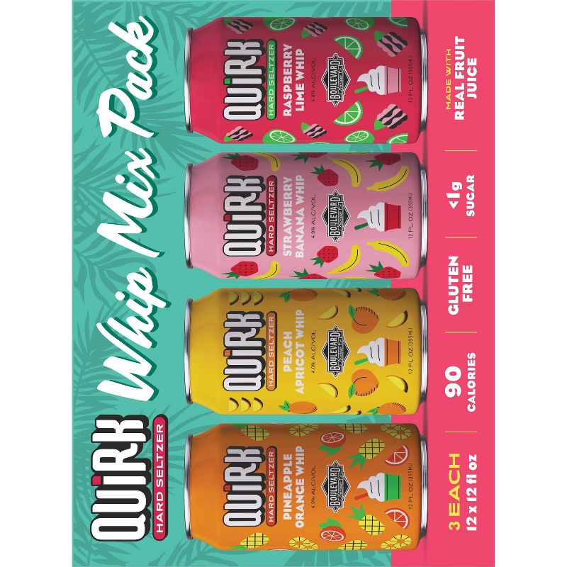 Quirk Whip Hard Seltzer- 12pk/12 fl oz Cans, 3 of 8