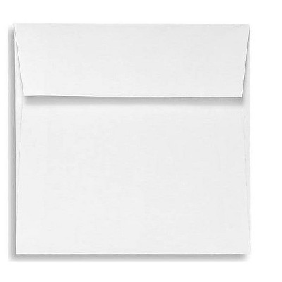 LUX 6 1/2 x 6 1/2 Square Envelopes 2 11/16 x 3 11/16 White Linen 8535-WLI-50