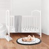 Sweet Jojo Designs Gender Neutral Baby Tummy Time Playmat Fox Black and White - 2 of 4