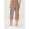 RBX Active Women's Lightweight Quick Drying Capris Adjustable Leg/Inseam Stretch Woven Workout Hiking Cropped Jogger Pants with Pockets - 2 of 4