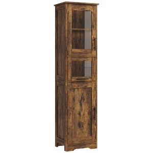 67'' Tall Bathroom Storage Cabinet, Modern Pantry Cabinet with Double Door, Shelves Adjustable Freestanding Cupboard with Drawer for Bathroom Kitchen - 1 of 4