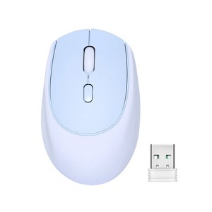 Wireless Gaming Mouse, 2.4GHz Silicone Noiseless Wireless Computer Mouse, Quiet Clicks, 3 Adjustable DPI, Portable Ergonomic Mice for Laptop/PC/Mac - 1 of 4