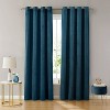 HLC.ME Sawyer Premium Luxurious Lush Velvet Soft Light Filtering Grommet Window Drapery Curtains - Set of 2 - 4 of 4