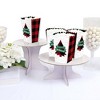 Big Dot of Happiness Holiday Plaid Trees - Buffalo Plaid Christmas Party Favor Popcorn Treat Boxes - Set of 12 - 3 of 4