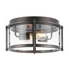 Tiller 2 Light 13.5" Flush Mount - FLU4048 - Antique Silver - Safavieh - 2 of 4