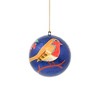 Slickblue Set of 3 Handcrafted Papier-Mâché Christmas Ornaments – Whimsical Cat, Elephant, and Bird Designs with Tassels - 2 of 2