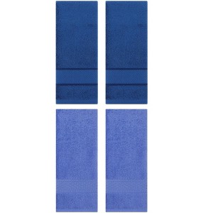 REGALWOVEN 4 Pcs Solid Textured Cotton Soft Absorbent Decorative Hand Towel - 1 of 4