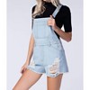 Women's Denim Distressed Overall - Honey Punch - 2 of 4