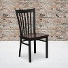 Emma and Oliver 2 Pack School House Back Metal Restaurant Chair - 2 of 4