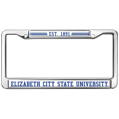Elizabeth City State University Full Size Standard License Plate Metal Frame