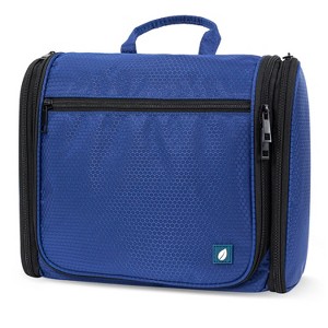PAVILIA Large Hanging Toiletry Bag, Travel Women Men Cosmetic Organizer, Water Resistant Makeup Accessories Essentials Kit - 1 of 4
