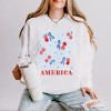 Simply Sage Market America Cherries Stripe Lightweight Garment Dyed Sweatshirt - 2 of 4