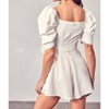 Women's Wrap Front Side Tie Romper - DO+BE - 4 of 4