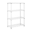 Honey-Can-Do 4 Tier Shelving Unit White: Steel Utility Storage Shelves, Adjustable, 250 lb Capacity, 36" Width, 54" Height - 2 of 4