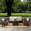 Bradenton 5pc Outdoor Wicker Conversation Set with Fire Table -  Crosley
 - 3 of 4