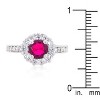 Slickblue Women’s Birthstone Engagement Ring, .88 Ct Round Cut Cubic Zirconia in 6 Colors, Sizes 5-10 - 3 of 4