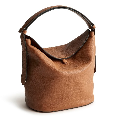Vera Bradley Women's Leather Astoria Shoulder Bag Roasted Pecan