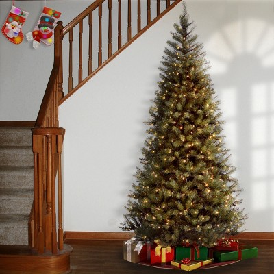 6-Foot Green PVC Aspen Spruce Christmas Tree with Clear Lights