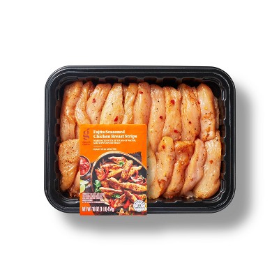 Fajita Seasoned Chicken Breast Strips Meal Kit - 16oz - Serves 2 - Good &#38; Gather&#8482;