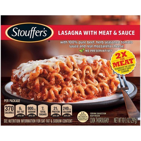 Stouffer S Frozen Lasagna With Meat Sauce Classics 10 5oz Target