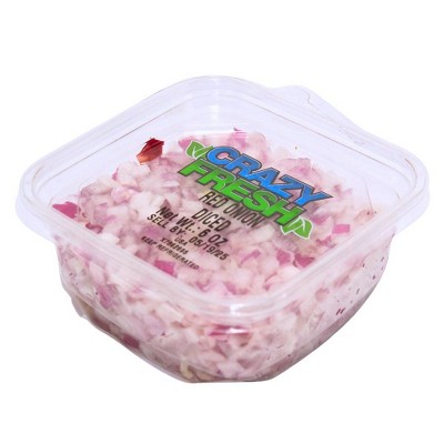 Crazy Fresh Diced Red Onion - 6oz
