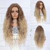 Jessie's Wig Long Wavy Cosplay Wig Brown Gradient Heat Resistant Synthetic Hair Wigs For Women 28 Inch - 2 of 4