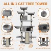 Nasitip 69-Inch Heavy-Duty Cat Tree for Large Cats, Multi-Level Tower with Condos, Hammock, Perches & Scratching Posts - 3 of 4
