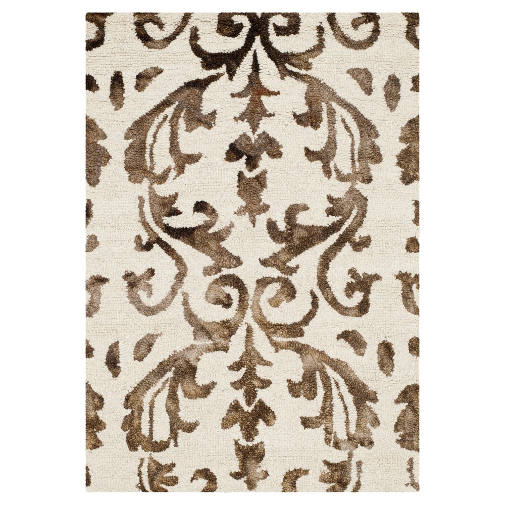 Addis Area Rug - Ivory/Chocolate (2'x3') - Safavieh