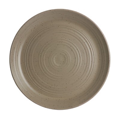Bee & Willow Greige Ceramic Round Dinner Plate Set of Six