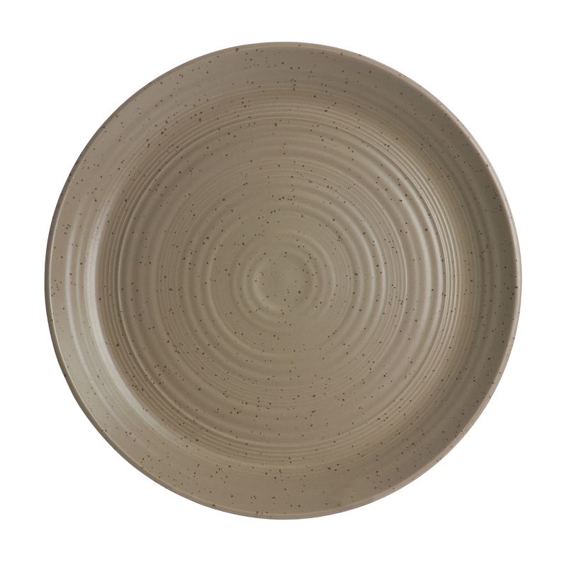 Gibson Bee and Willow Milbrook 6 Piece 10 Inch Round Stoneware Dinner Plate Set in Mocha, 2 of 6
