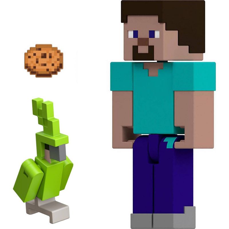Minecraft Steve with Parrot Action Figure, 3 of 7