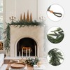 LuxenHome 6.6Ft Long Artificial Garland, Green Christmas Accent for Mantels, Tables & More - 2 of 4