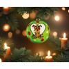 HomeRoots Charming Dog in a Heart Hand Painted Mouth Blown Glass Ornament - 2 of 4