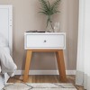 Child Craft SOHO 1 Drawer Nightstand for Nursery or Bedroom, Large Storage Drawer, Made of Sturdy Pinewood, Non-Toxic, Baby Safe Finish - 2 of 4