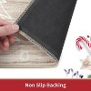 Red Christmas Floor Mats Kitchen Mat Room Accessory Indoor Christmas Printed Area Rugs for Living Room Bedroom Foldable Low Pile Non - 3 of 4