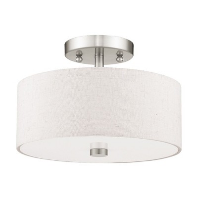 Meridian Modern Brushed Nickel 2-Light ADA Wall Sconce