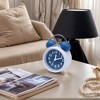 REGALWOVEN Battery Powered Metal Silent Non-Ticking Compact Size Alarm Clock 3.3"L x 2.2"W x 5.1"H 1 Pc - 2 of 4
