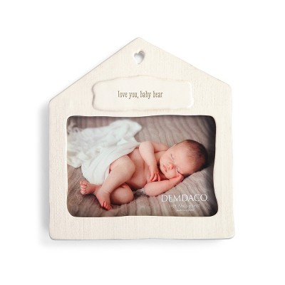  DEMDACO Love You, Baby Bear Frame 7 x 7 - White 