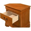 Passion Furniture Louis Philippe 2-Drawer Nightstand (24 in. H X 21 in. W X 16 in. D) - 3 of 4